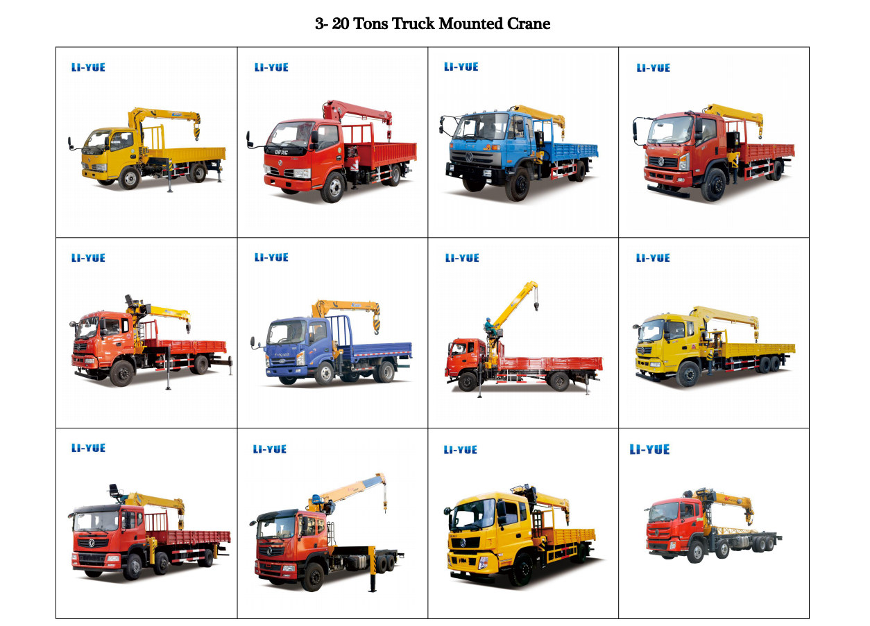 3-20 Tons Truck Mounted Crane Chassis